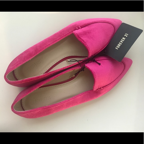 Pink Velvet Flats - Picture 2 of 5